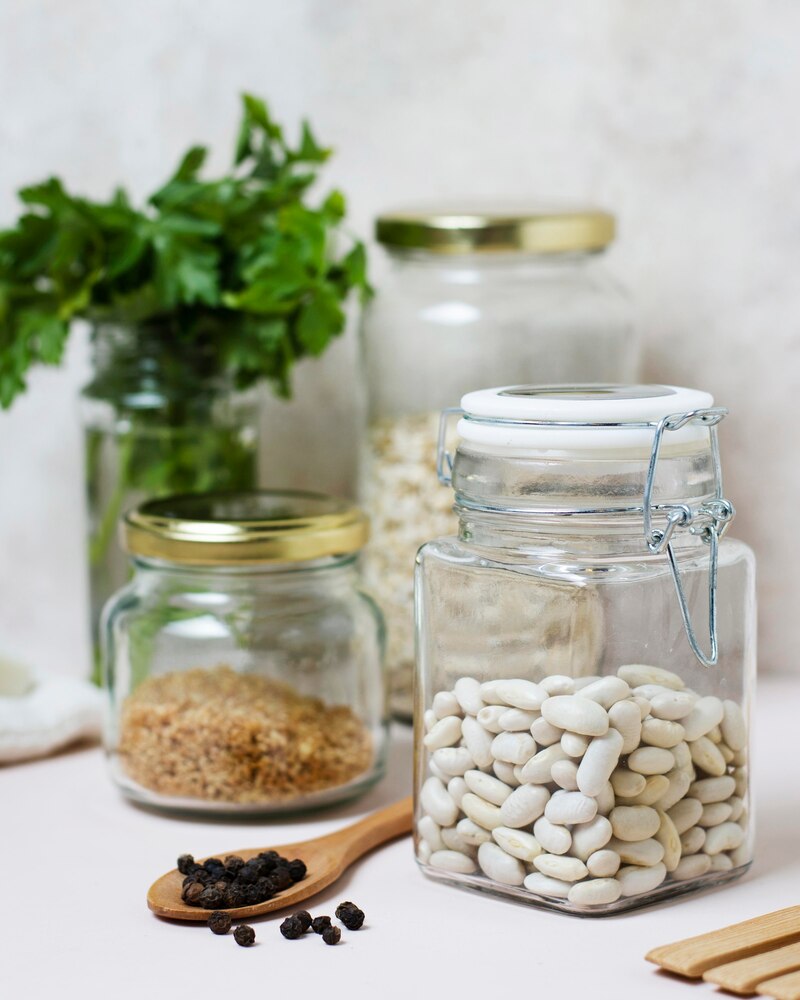 Front view food arrangement for a wellness lifestyle