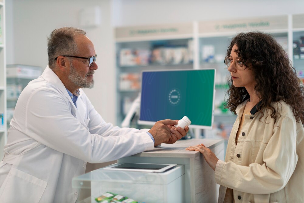 Pharmacist at work